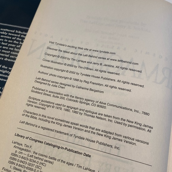 “Left Behind” series, “Armageddon” by Tim LaHaye - Picture 5 of 5